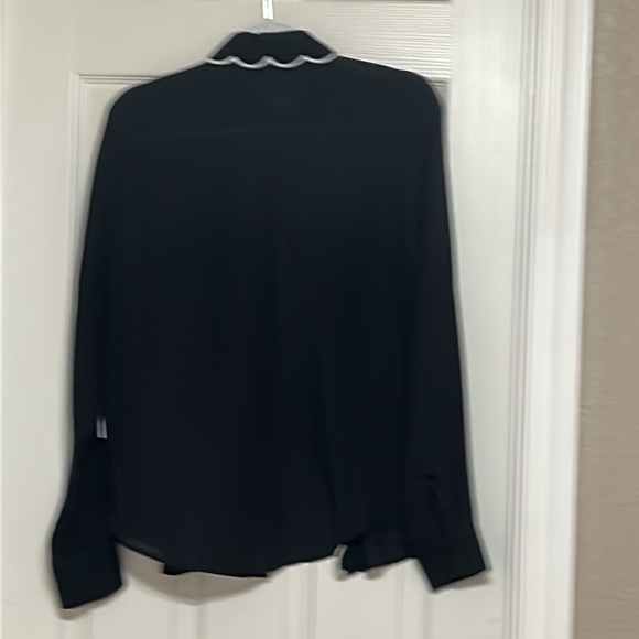 Laundry by Shelli Segal Black Blouse M - Picture 2 of 8